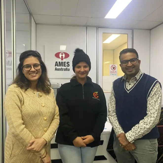 AMES employment team’s support key to jobseeker’s success