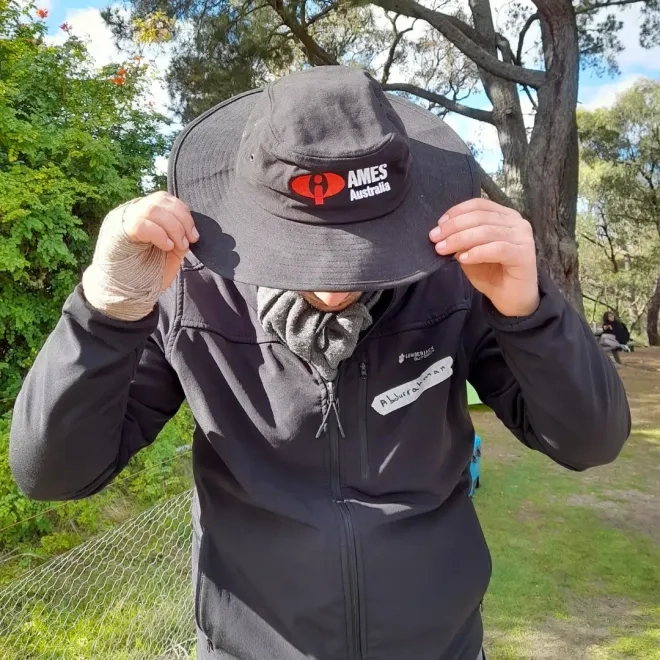 AMES clients enjoy first camping trip