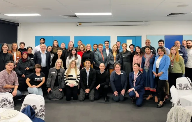 Group of AMES staff and clients