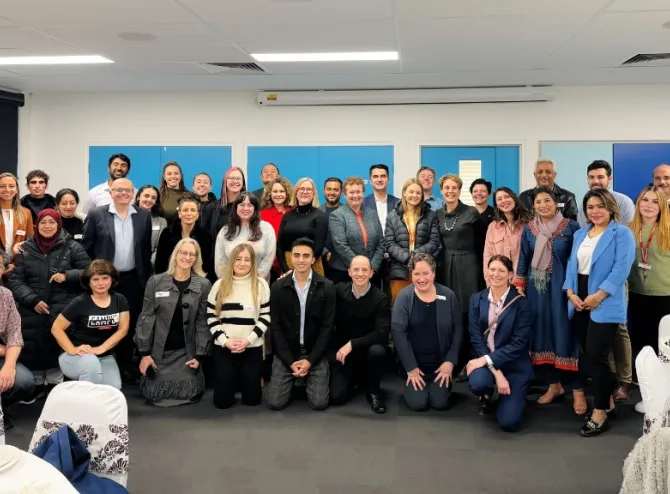 Group of AMES staff and clients